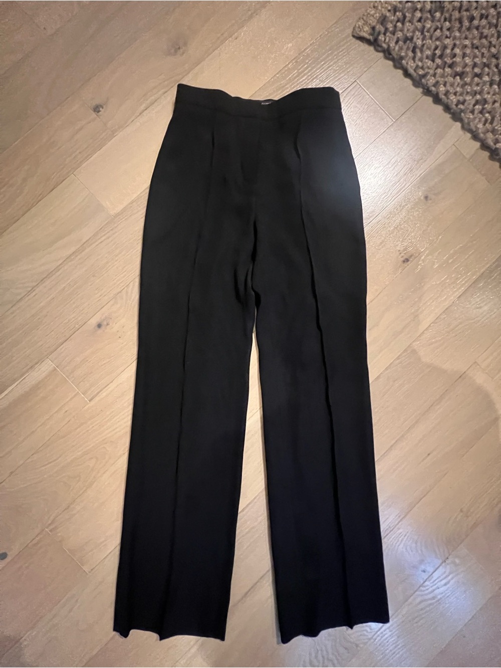 Louis Vuitton Black High-Waist Wide-Leg Trousers